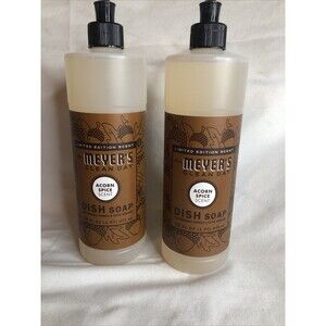 2 PACK - Mrs. Meyer's Clean Day Dish Soap Acorn Spice Limited Edition Scent
